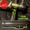 A close up of an awd and edm stick